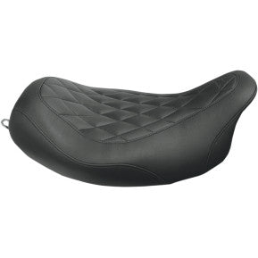 Mustang, MUSTANG - WIDE TRIPPER SOLO SEAT - BLACK, DIAMOND STITCH - '08-20 TOURING