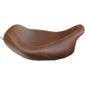 Mustang, MUSTANG - WIDE TRIPPER SOLO SEAT - BROWN, SMOOTH - '08-20 TOURING