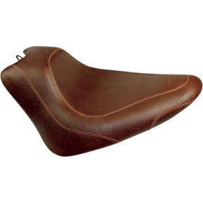 Mustang, MUSTANG - WIDE TRIPPER SOLO SEAT - BROWN, VINTAGE - '11-17 FXS, FLS, & FLSS