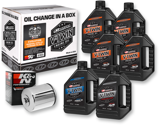 Maxima Racing Oil, Maxima Racing Oil Change Kit - Evo - Non Synthetic