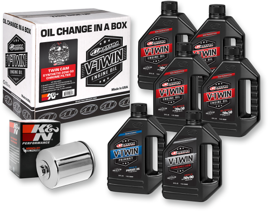 Maxima Racing Oil, Maxima Racing Oil Change Kit - Twin Cam - Synthetic