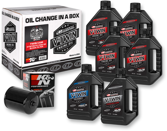 Maxima Racing Oil, Maxima Racing Oil Change Kit - Twin Cam - Synthetic