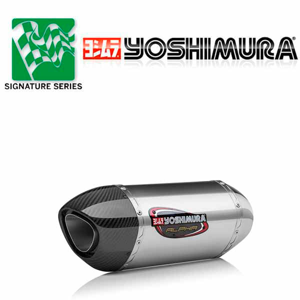 YOSHIMURA, Suzuki GSX-S1000/F/FZ/Z 2016-2020 - Yoshimura Alpha Slip-on SS/CF TIP