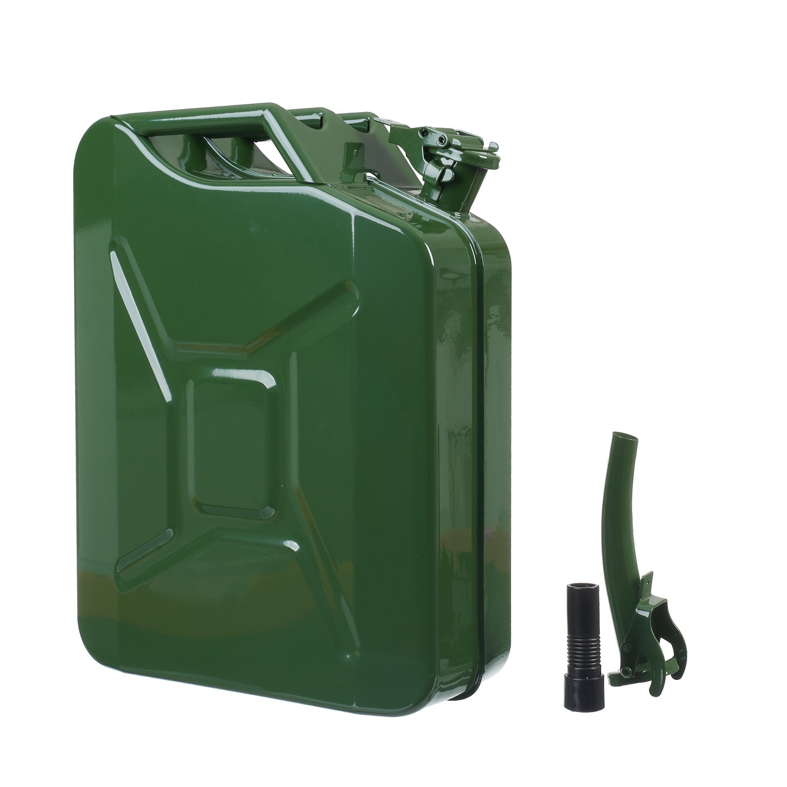 Whites Motorcycle Parts, WHITES METAL JERRY CAN 20L WITH FLEX SPOUT