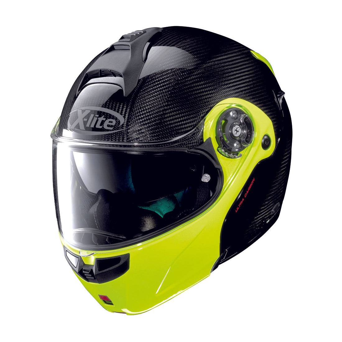 NOLAN, X-Lite X1004 Ultra Carbon Flip Face Helmet - carbon/yellow - size small