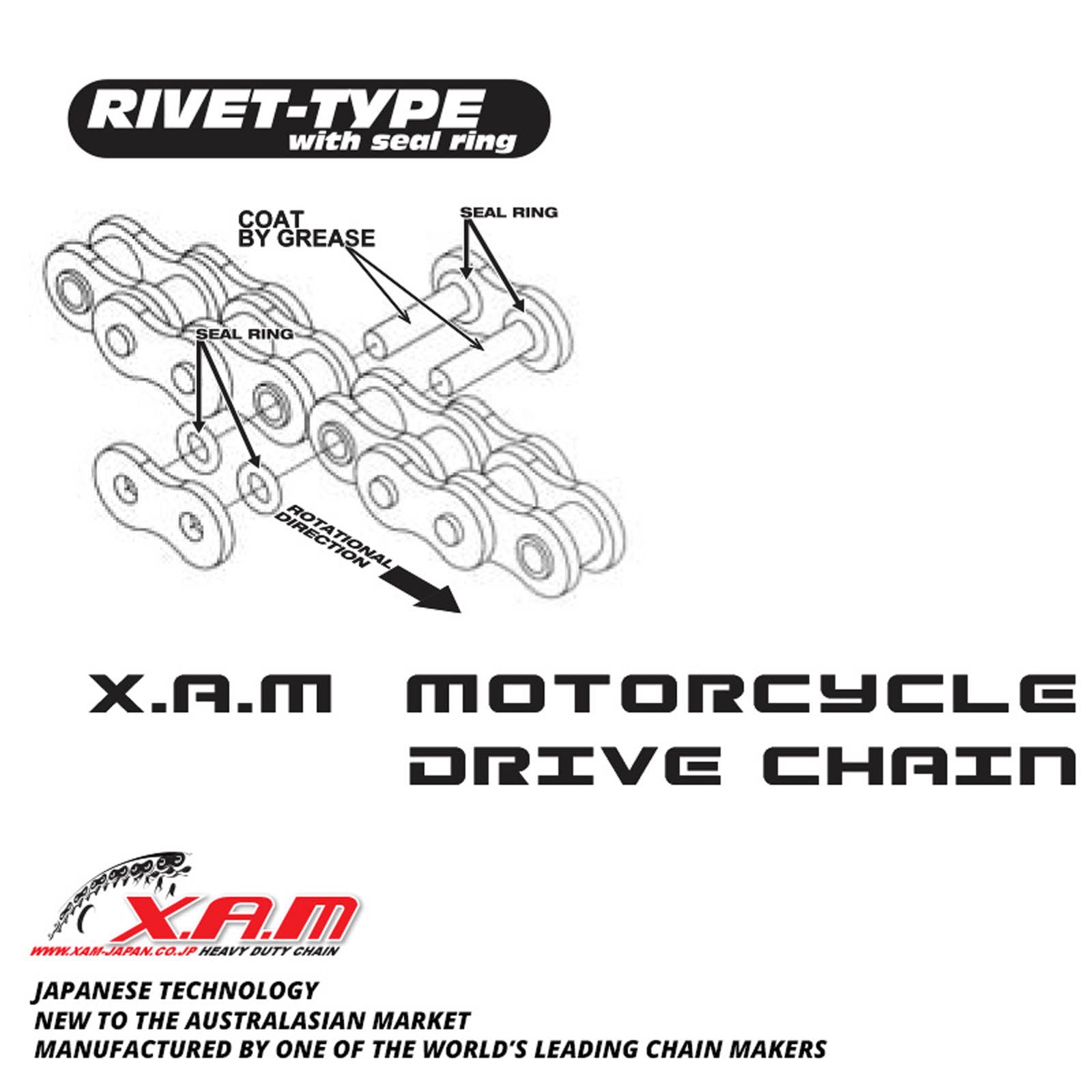 XAM, XAM Chain Join Link - 428AO (Rivet)