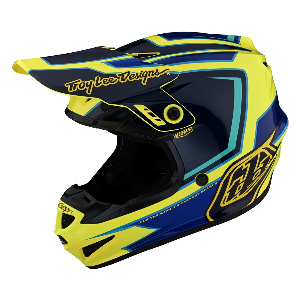 Troy Lee Designs, YOUTH GP HELMET RITN YELLOW