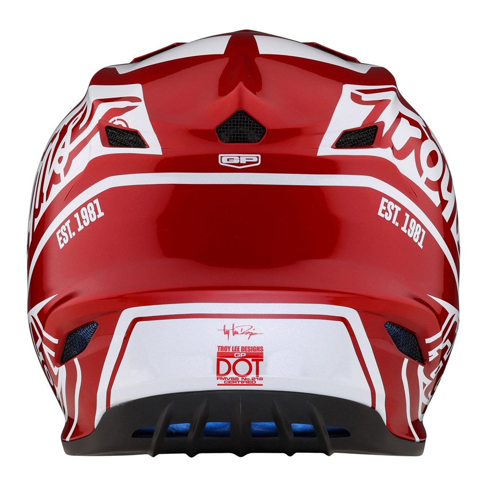 Troy Lee Designs, YOUTH GP HELMET SLICE RED / WHITE