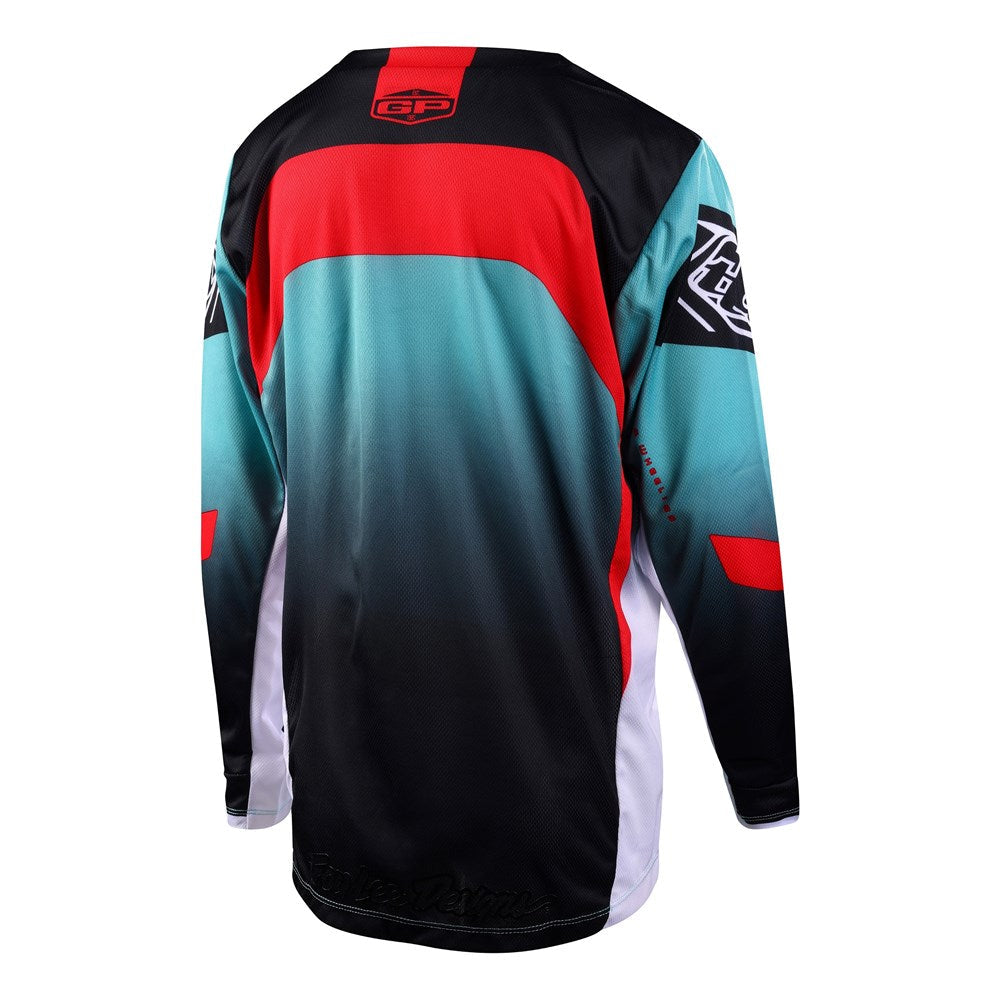 Troy Lee Designs, YOUTH GP JERSEY ARC TURQUOISE / NEON MELON