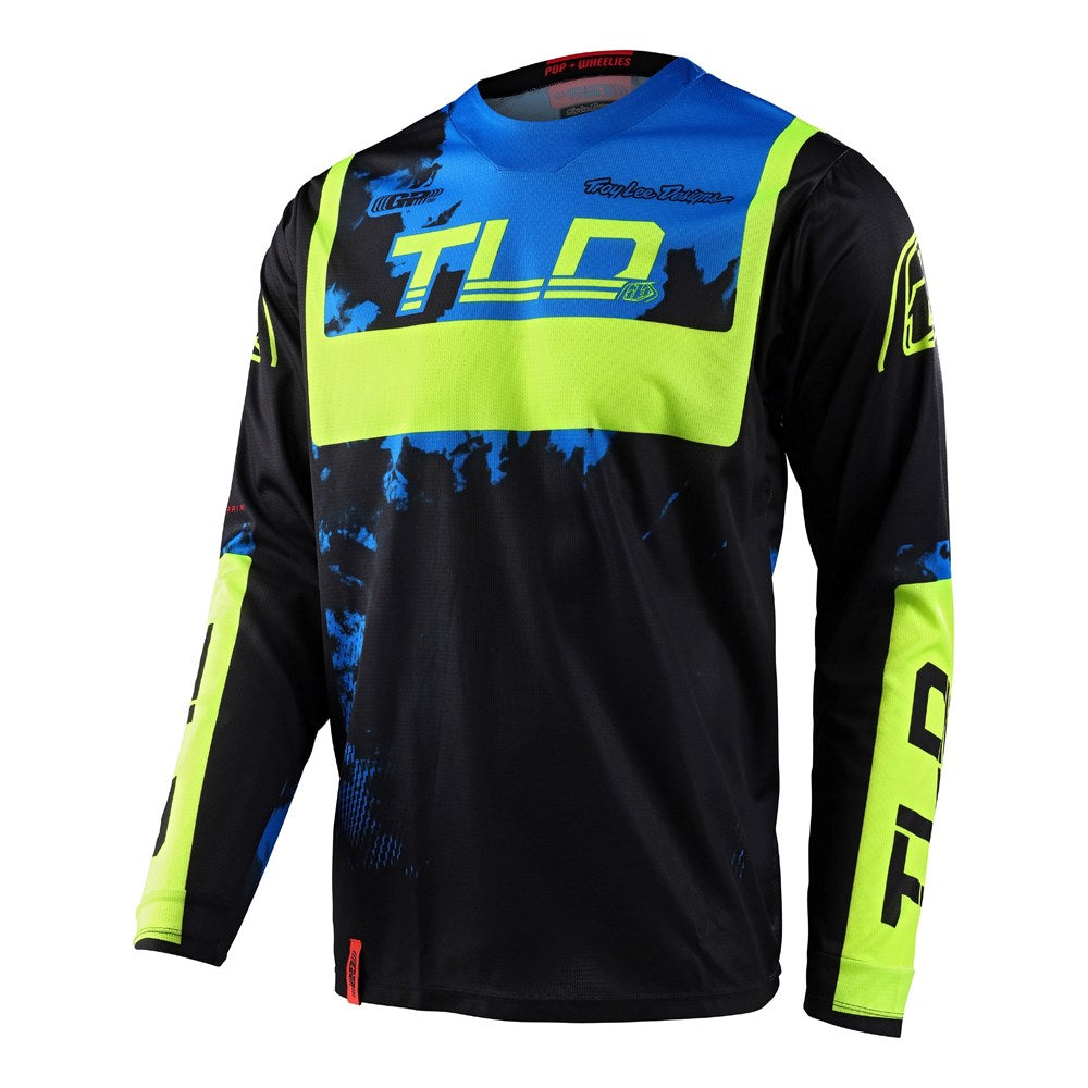 Troy Lee Designs, YOUTH GP JERSEY ASTRO BLACK / YELLOW