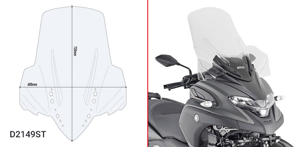 GIVI, Yamaha Tricity 125-155 '14- / 300 '20-