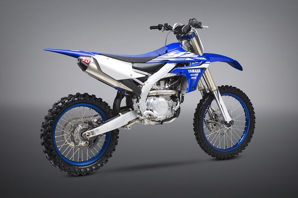 YOSHIMURA, Yamaha YZ450F 18-19 / WR450F 19-20 / YZ450FX 19-20 RS-4 STAINLESS FULL EXHAUST, W/ ALUMINUM MUFFLER