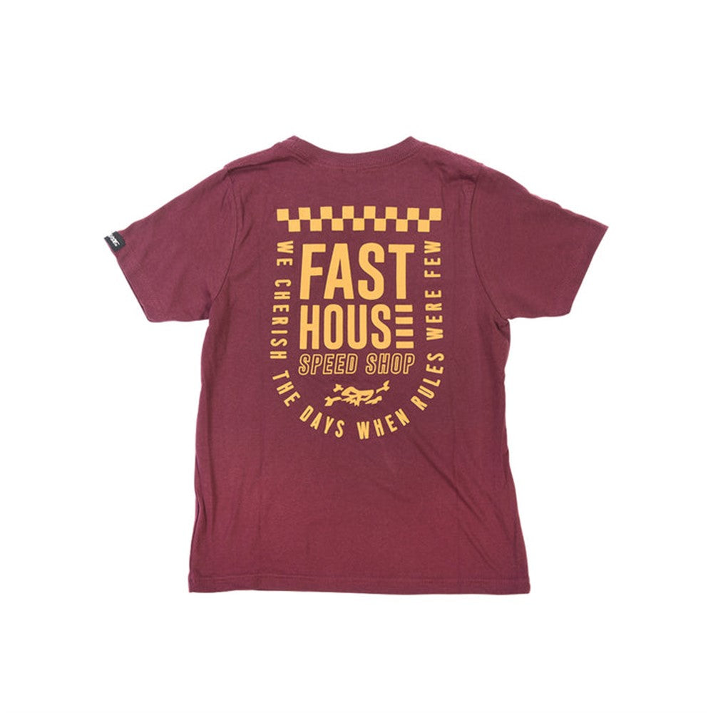 Fasthouse NZ, Youth Essential Tee Maroon