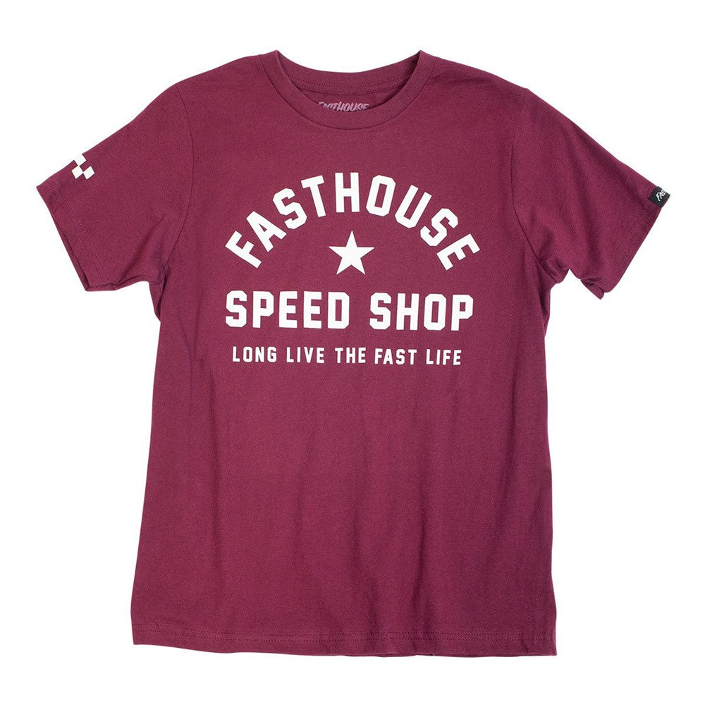 Fasthouse NZ, Youth Fast Life Tee Maroon